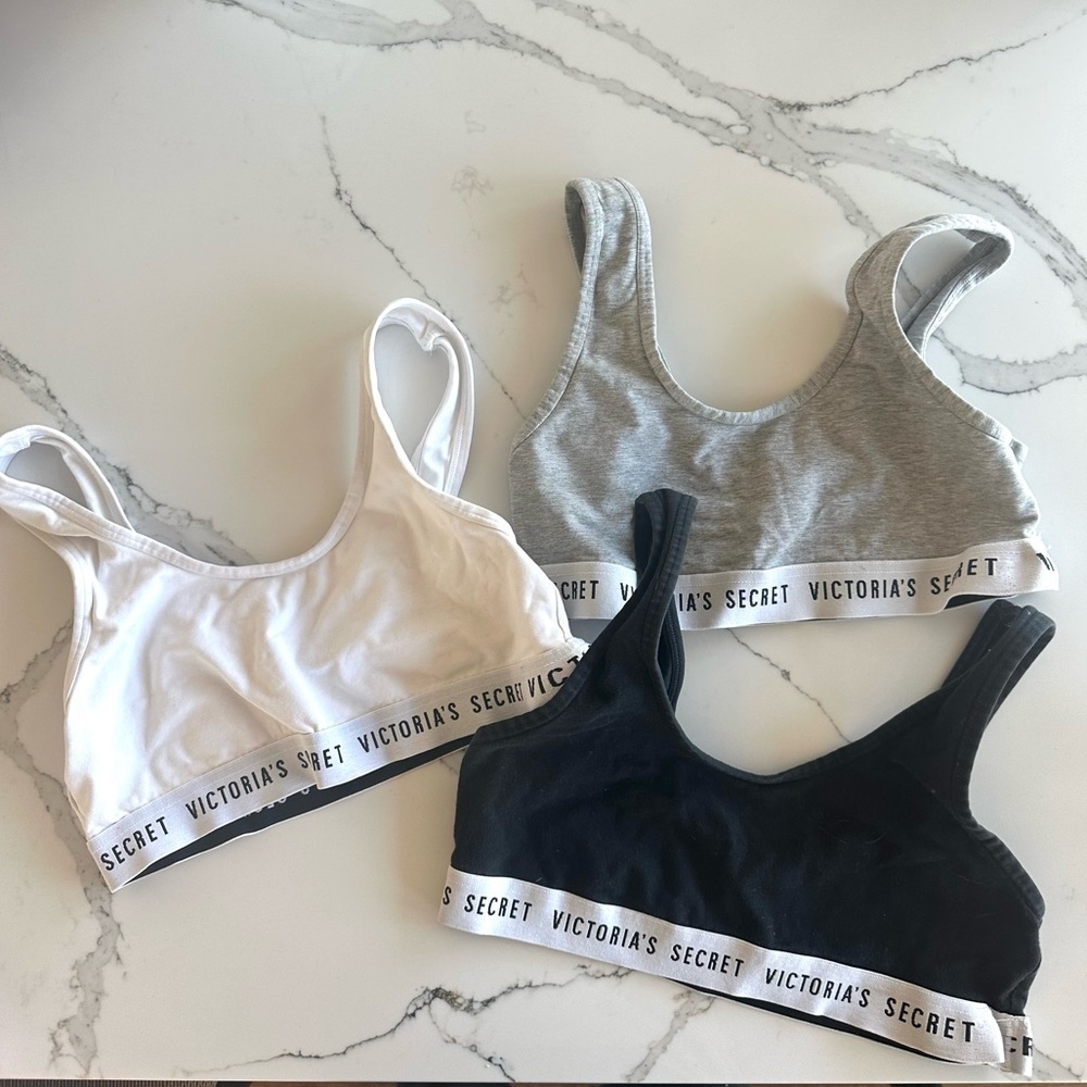 Set of 3 Victoria's Secret Sports Bras all size S